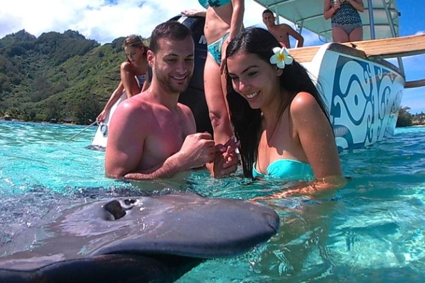 Zeynep Selvili et al. in a pool of water